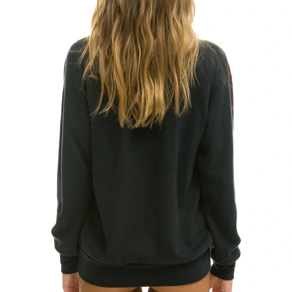 Aviator Nation Charcoal Sweatshirt with Rainbow Logo - Picture 3 of 9